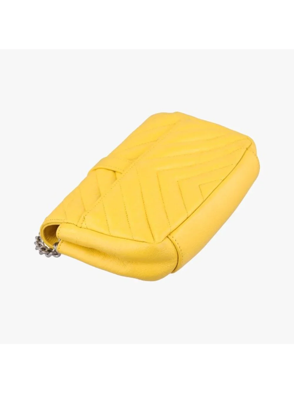 Saint Laurent Baby Chai Yellow Leather Shoulder